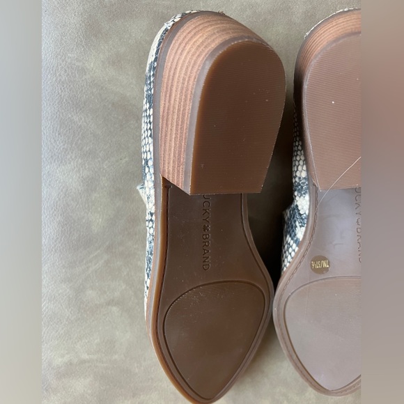 Lucky Brand Macce Snake Print Leather Ankle Booties Women’s Size 7M NEW - Picture 8 of 8